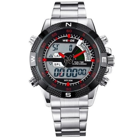Relógio Weide Anadigi WH-1104 - Vermelho