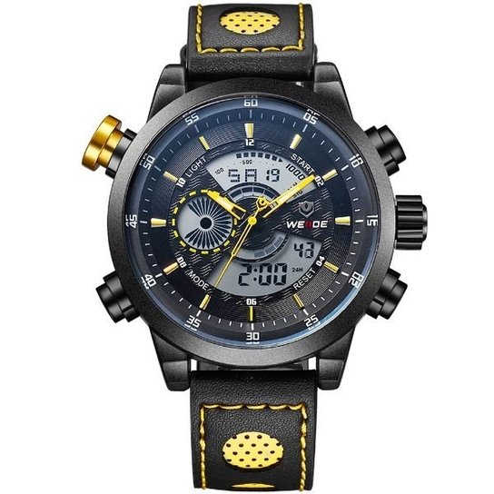 Relógio Weide Anadigi WH-3401-C - Amarelo