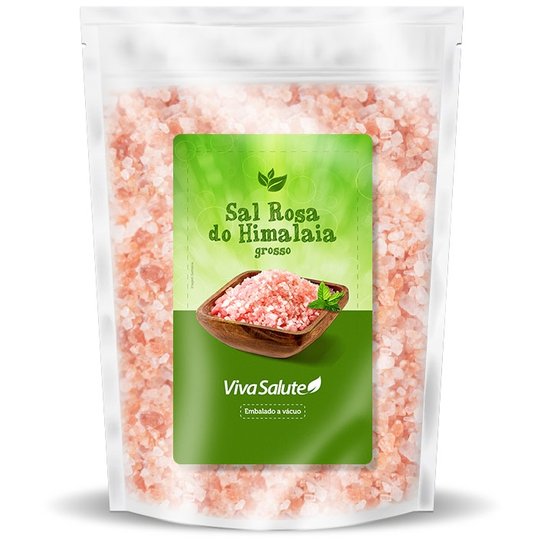 Sal Rosa do Himalaia Grosso Viva Salute - 1 Kg -