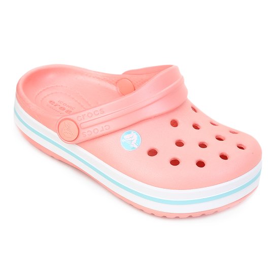Sandália Crocs Infantil Crocband Clog - Salmão