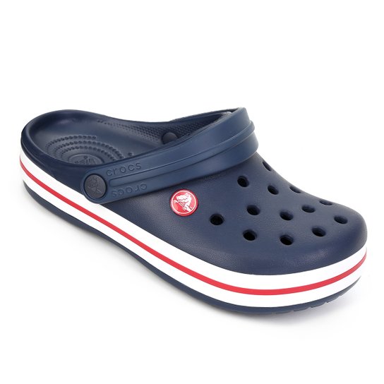 Sandália Crocs Infantil Crocband Clog - Azul+Vermelho