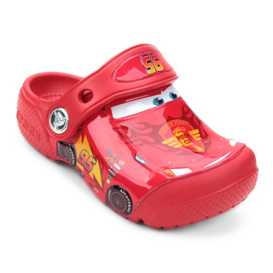 Sandália Crocs Infantil Disney Carros McQueen - Vermelho