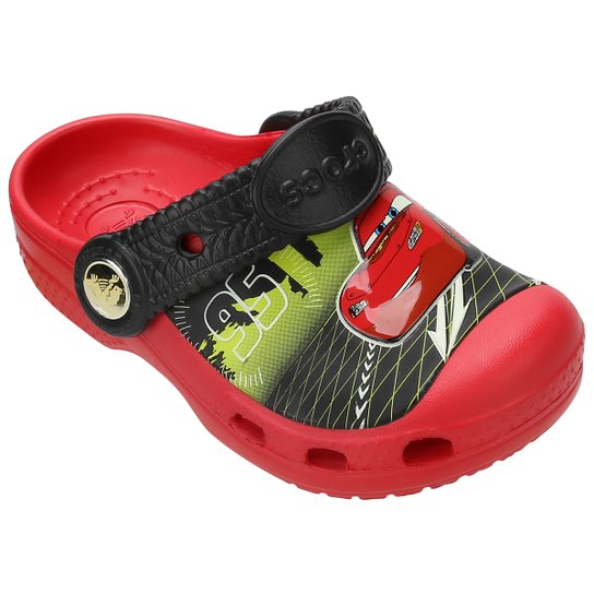 Sandália Crocs Infantil Disney Relâmpago McQueen - Vermelho