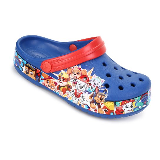Sandália Crocs Infantil Fl Paw Patrol Band Clog - Jeans