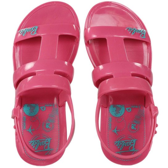 Sandália Infantil Grendene Barbie Iate Feminina - Pink