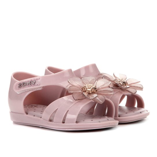 Sandália Infantil Grendene Kids Zaxynina Ternura Sand Baby Feminina - Lilás