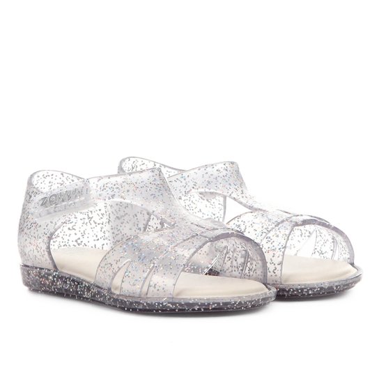 Sandália Infantil Grendene Kids Zaxynina Ternura Sand Baby Feminina - Prata