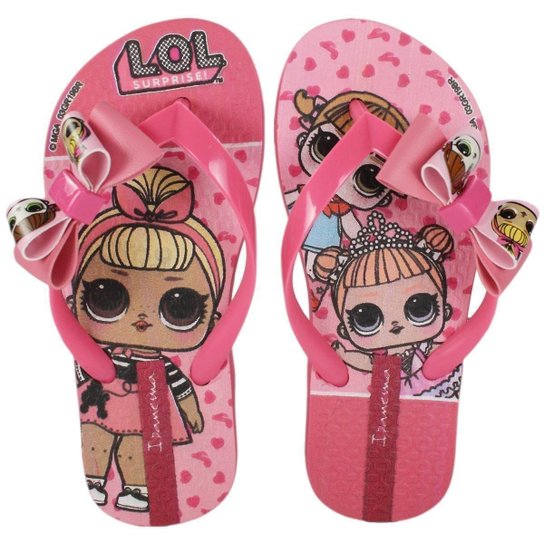 Sandália Infantil Grendene Lol Surprise Feminina - Rosa