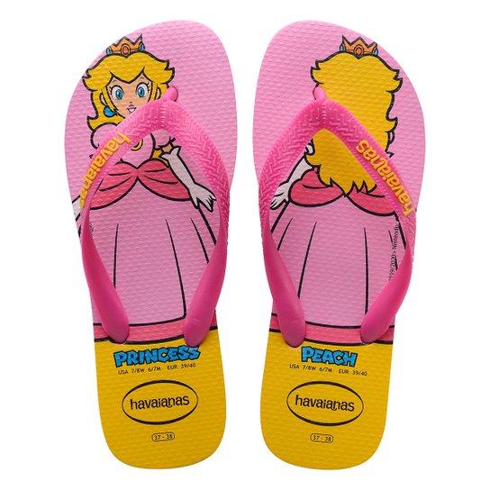 Sandália Infantil Havaianas Mario Bros - Rosa
