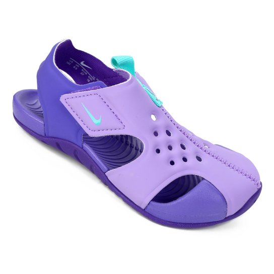 Sandália Infantil Nike Sunray Protect 2 - Lilás