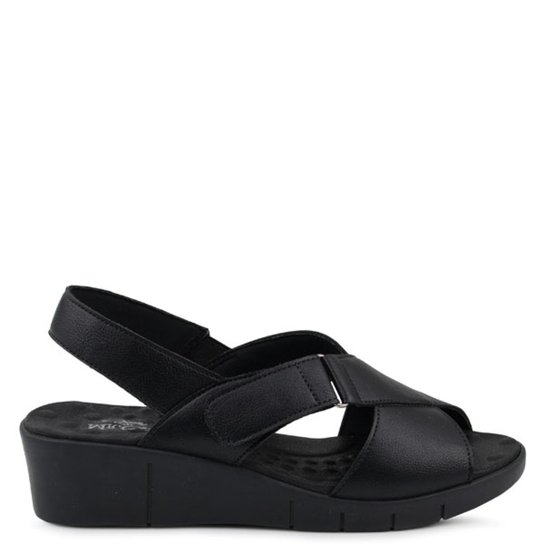 Sandália Mr. Cat Anabela Royal Comfort Feminina - Preto