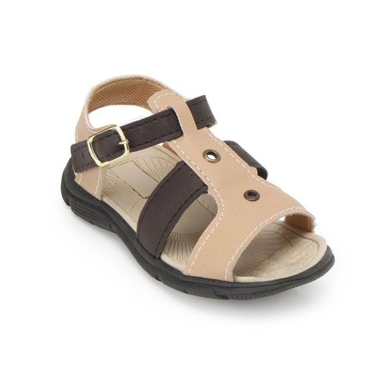 Sandália Myzon Baby Masculina - Bege+Marrom
