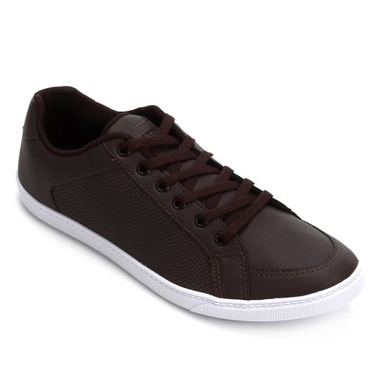 Sapatênis Burn Hulled Masculino - Marrom+Branco