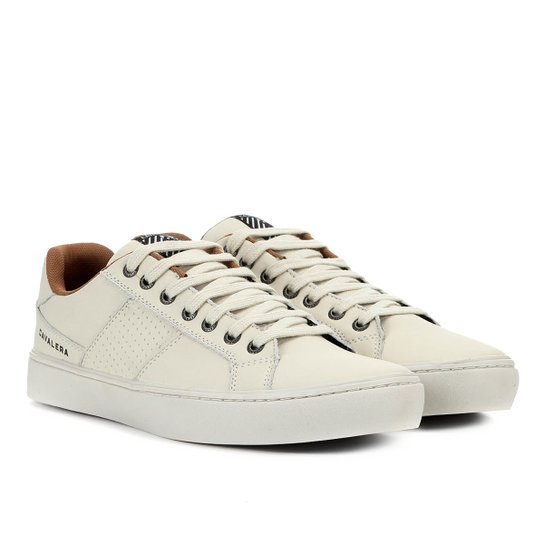 Sapatênis Couro Cavalera Guga Masculino - Off White