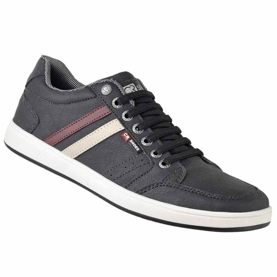 Sapatênis D&R Shoes em Couro Masculino - Preto