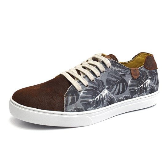 Sapatênis Shoes Grand Folha Masculino - Marrom