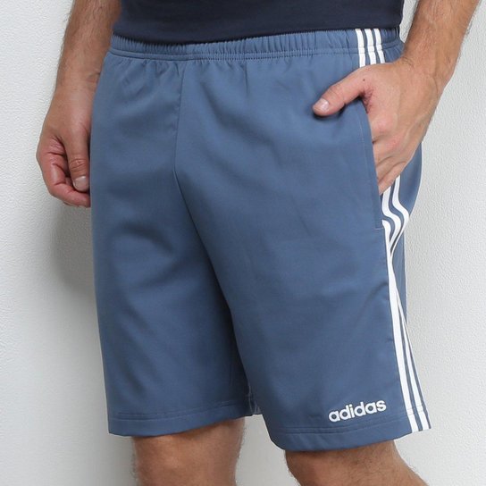 Short Adidas Essentials 3 Stripes Chelsea Masculino - Cinza