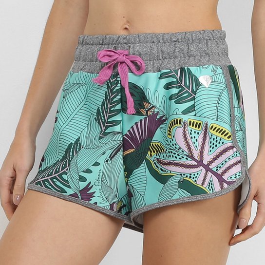 Short Colcci Fitness Feminino - Verde+Roxo