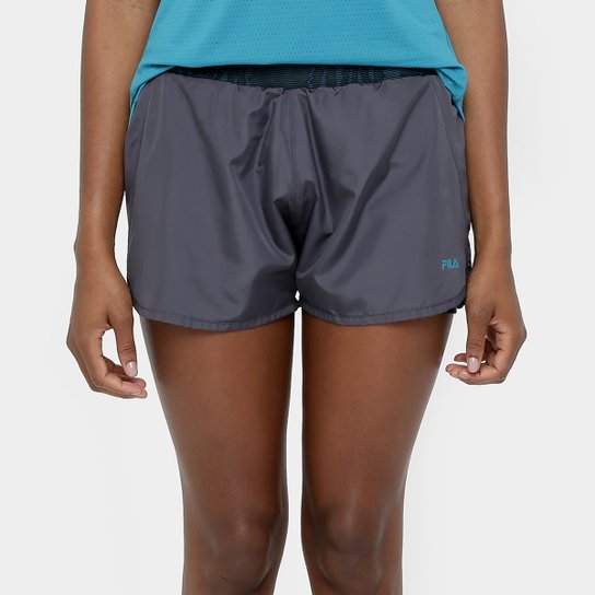 Short Fila Belt Feminino - Chumbo