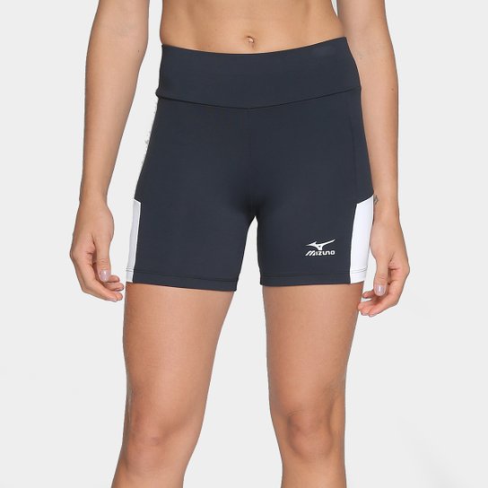 Short Mizuno New Fit Feminino - Preto+Branco