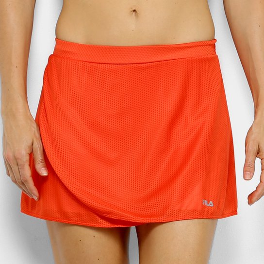 Short Saia Fila Spring - Laranja+Branco