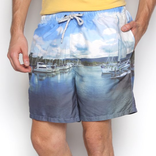 Shorts JAB Porto Masculina - Azul