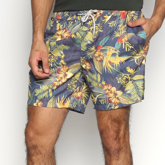 Shorts JAB Tropical Masculino - Marinho
