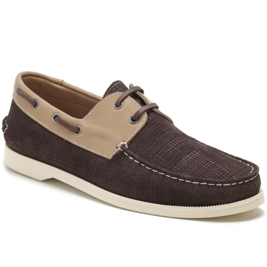 Sider Couro Sartre Deck Masculino - Café