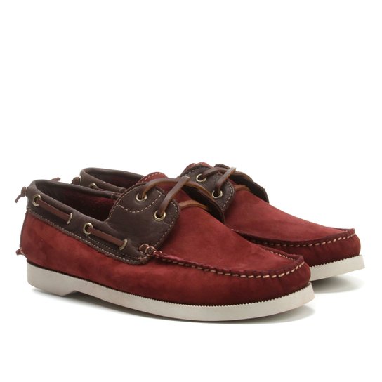 Sider Couro Wakalbout Nobuck Masculino - Bordô