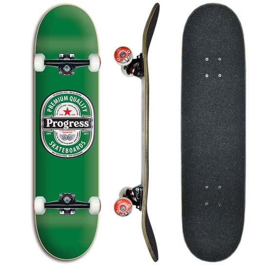 Skate montado Profissional Progress - PGS Cerveja 8.0 - Única