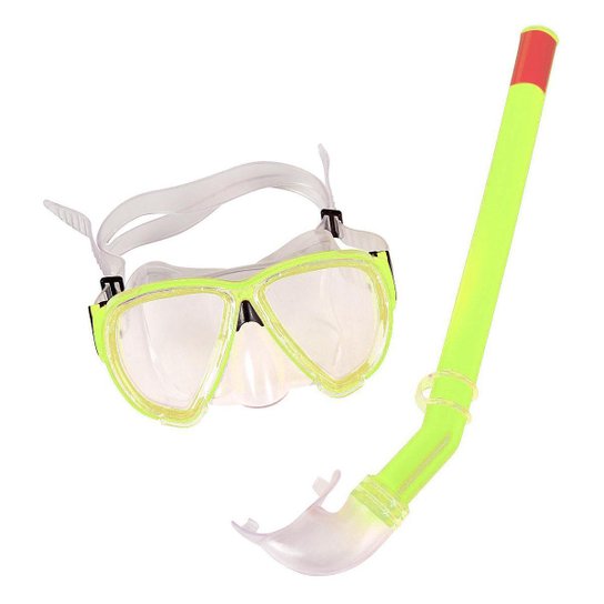 Snorkel com Máscara Premium - Belfix - Verde Limão