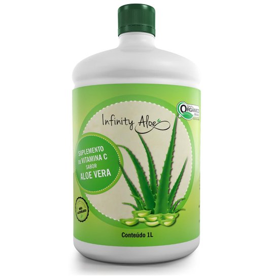 Suco De Babosa Aloe Vera Com Vitamina C 1L Infinity - Incolor