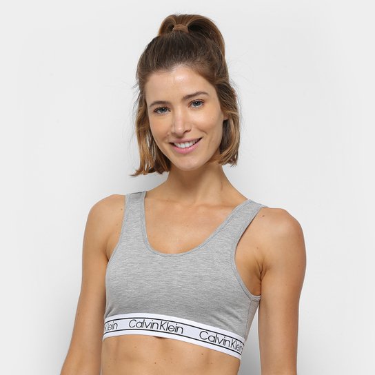 Sutiã Calvin Klein Top Cotton Flx - Mescla
