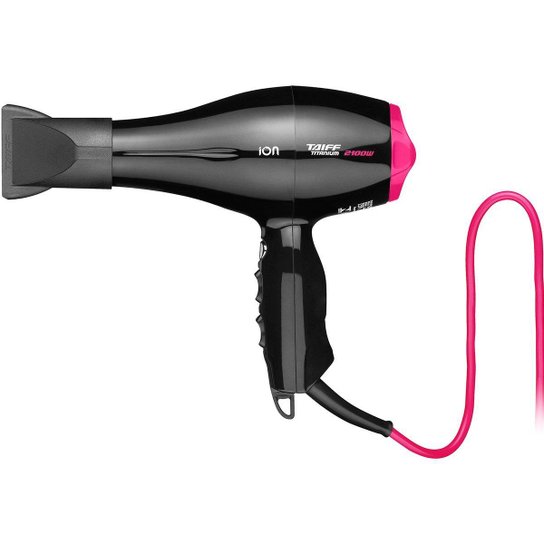 Taiff Secador Titanium Colors Pink 2100W 220v - Preto+Pink