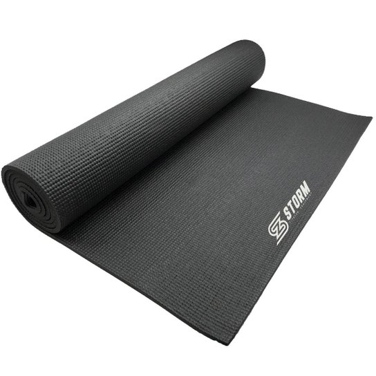 Tapete Colchonete De Yoga E Pilates Zstorm Yoga Mat Em Pvc - Preto
