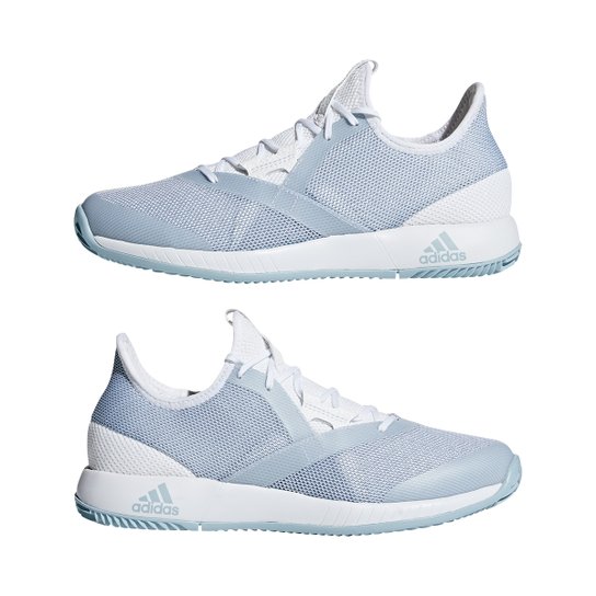 Tênis Adidas Adizero Defiant Bounce Feminino - Azul Claro+Branco