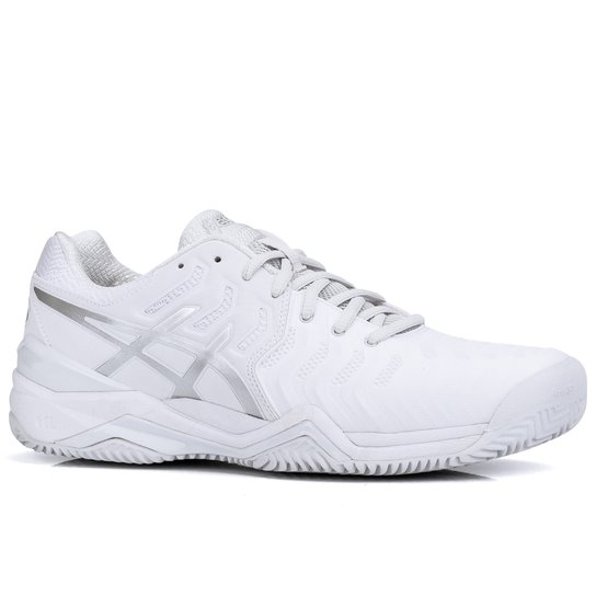Tênis Asics Gel Resolution 7 Clay - Fem - Branco