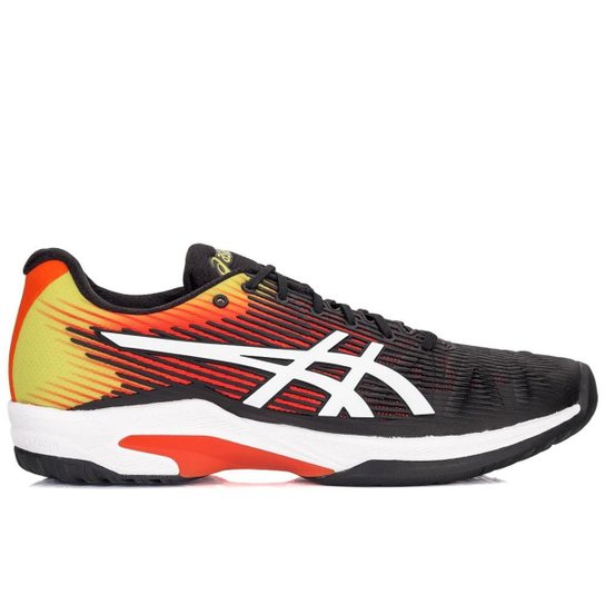 Tênis Asics Gel Solution Speed FF Masculino - Preto+Amarelo