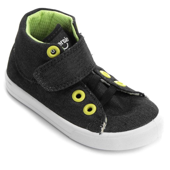 Tênis Diversão Cano Alto Infantil - Preto