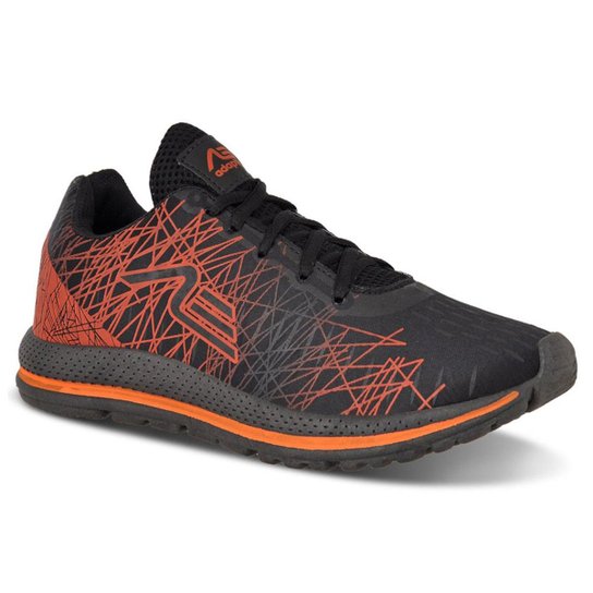 Tênis Esporte Adaption Masculino - Preto+Laranja