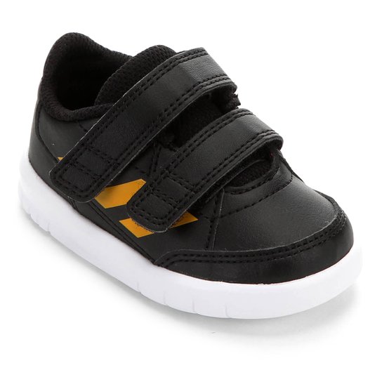 Tênis Infantil Adidas Altasport Cf Velcro - Preto+Laranja
