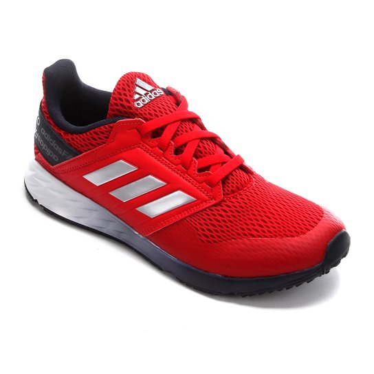 Tênis Infantil Adidas Fortafaito K - Vermelho+Cinza