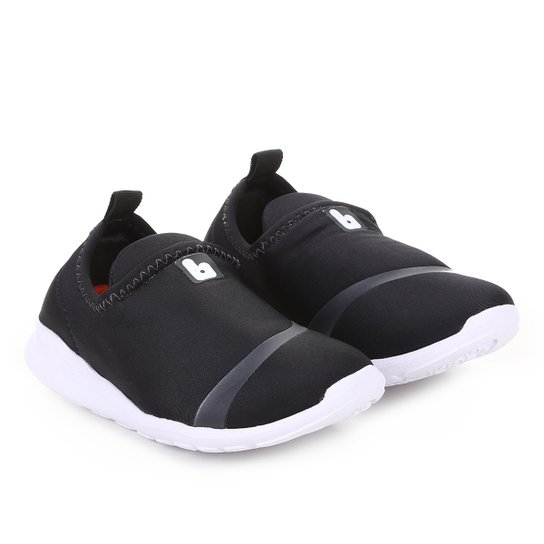 Tênis Infantil Bibi Esy Sem Cadarço Masculino - Preto