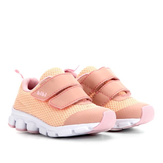 Tênis Infantil Bibi Icon Baby Velcro Feminino - Rosa