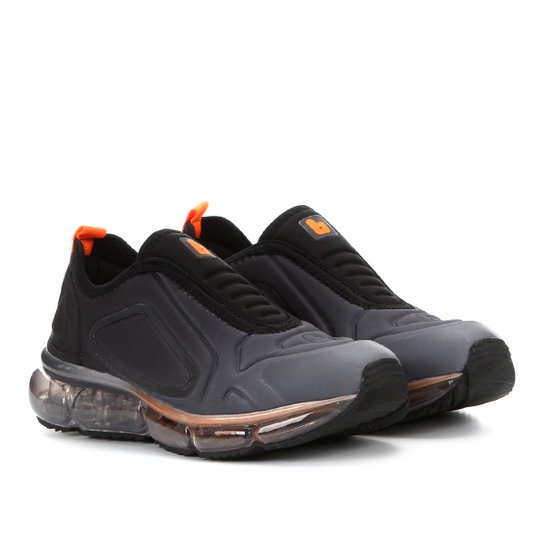 Tênis Infantil Bibi New Bubble Masculino - Preto+Grafite