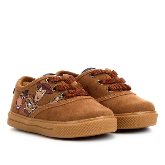 Tênis Infantil Disney Toy Story Wood Camurça Masculino - Caramelo