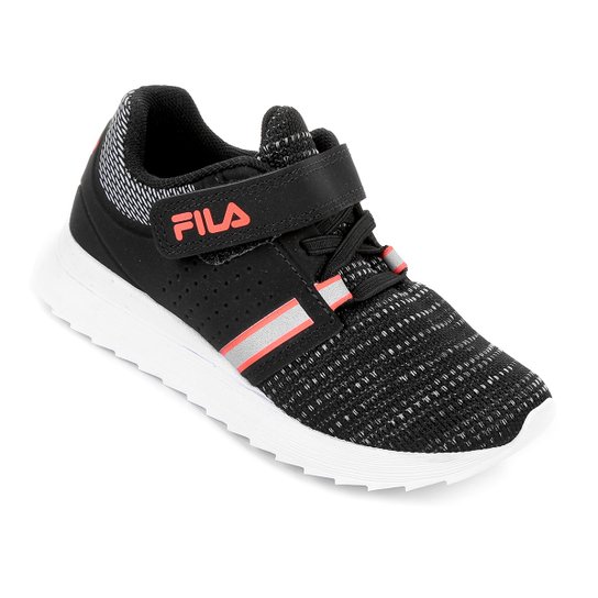Tênis Infantil Fila Efect Vlc - Preto+Laranja