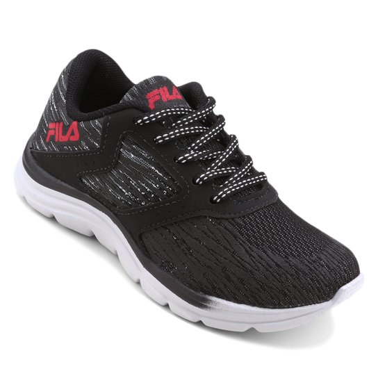 Tênis Infantil Fila Elevate - Preto+Vermelho