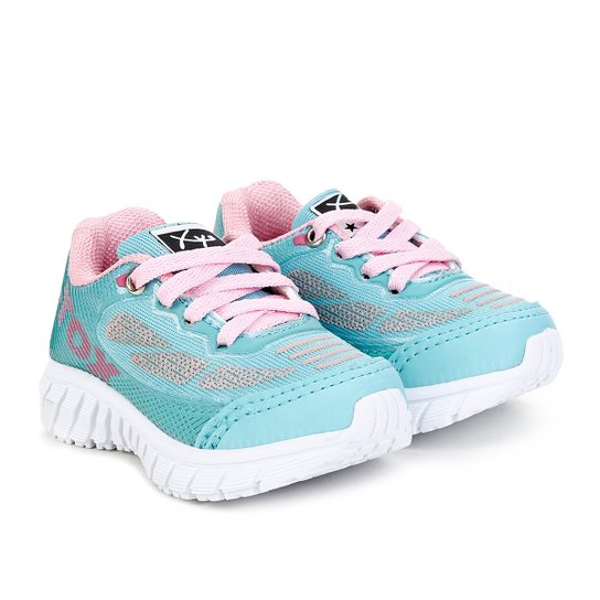 Tênis Infantil Kurz D-Tox - Verde Claro+Rosa