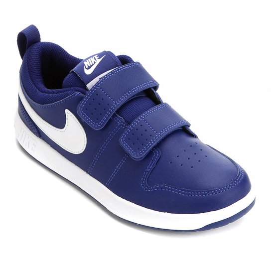 Tênis Infantil Nike Pico 5 Velcro - Azul Royal+Branco